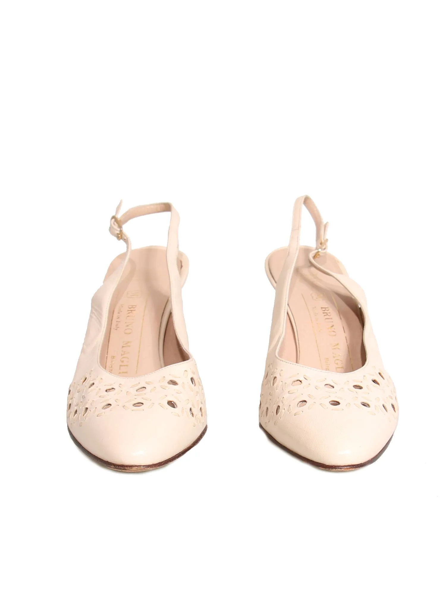Slingback Leather Pumps