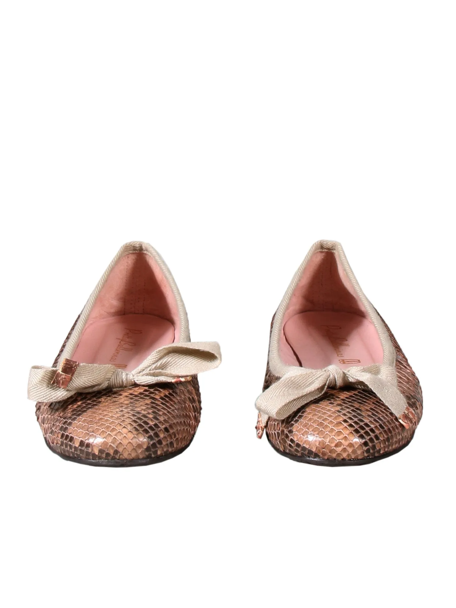 Snakeskin Ballerina Flats