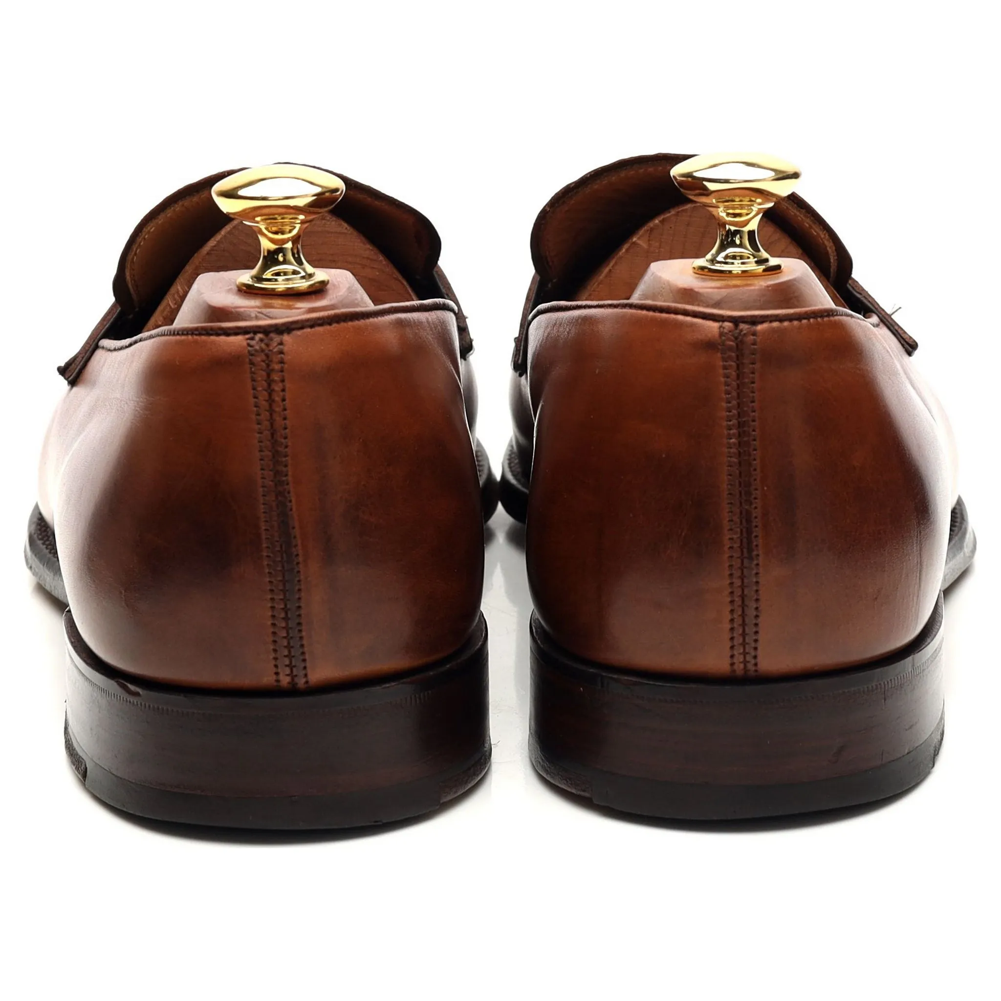 'Soho' Brown Leather Penny Loafers UK 9 E