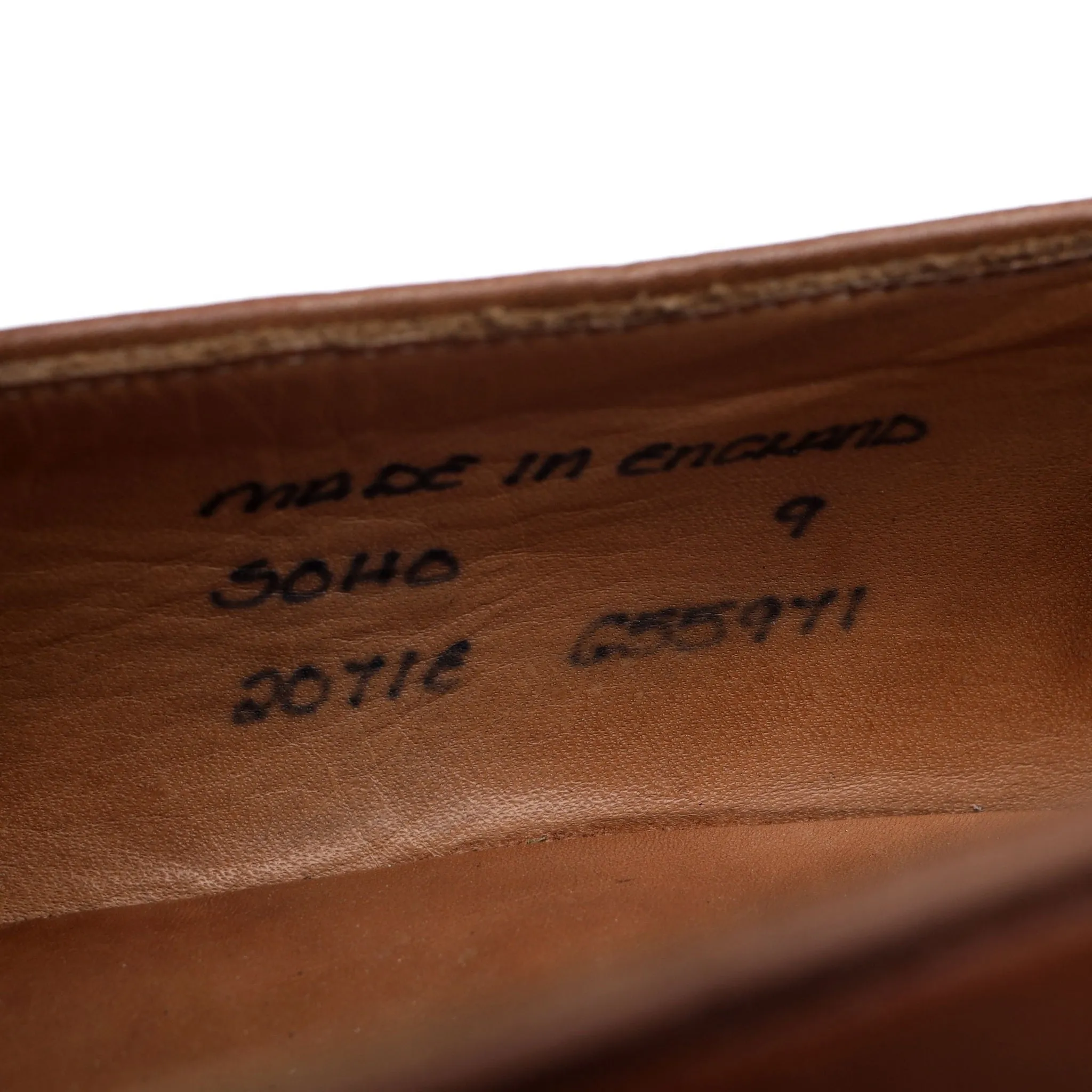 'Soho' Brown Leather Penny Loafers UK 9 E