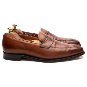 'Soho' Brown Leather Penny Loafers UK 9 E