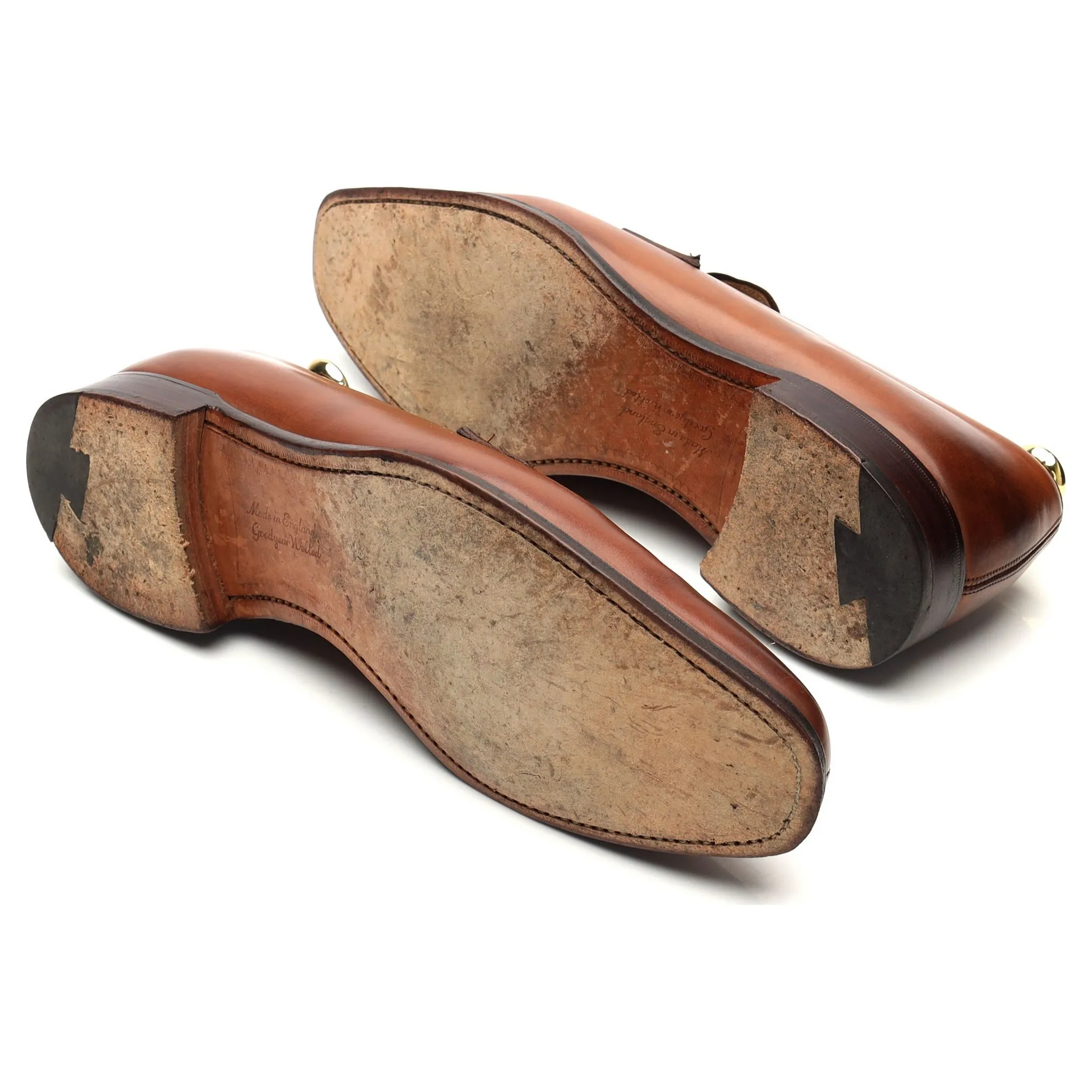'Soho' Brown Leather Penny Loafers UK 9 E