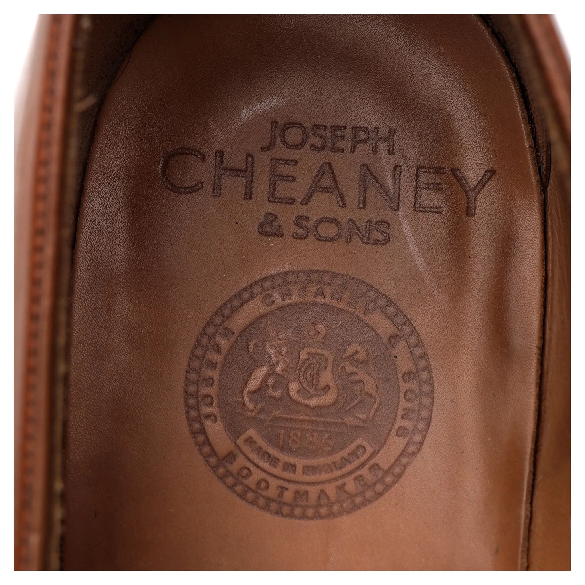 'Soho' Brown Leather Penny Loafers UK 9 E