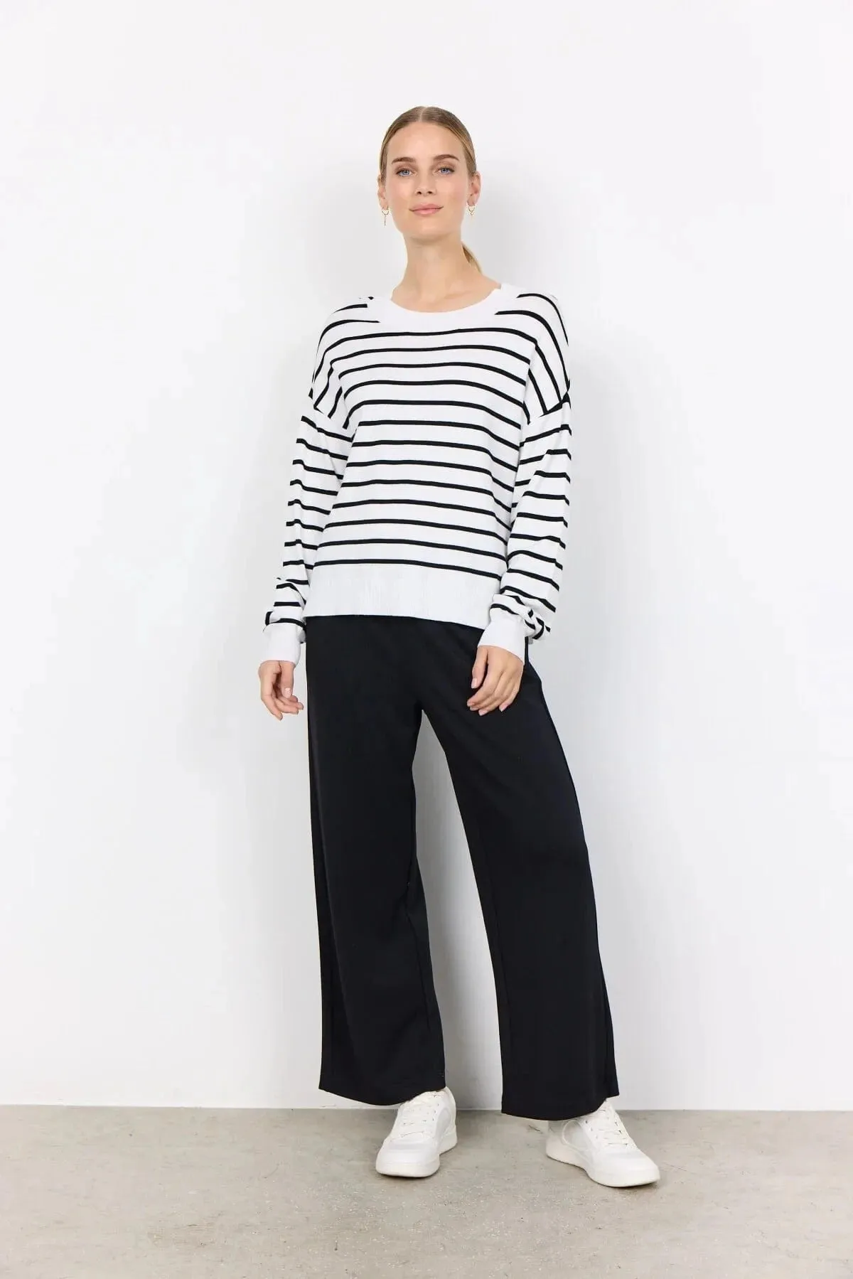 Soya Concept Dollie Striped Pull-on Sweater - 33604