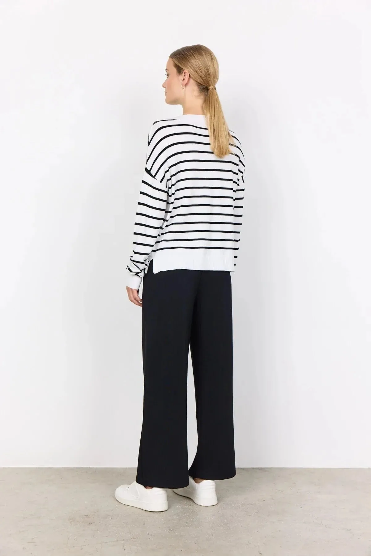 Soya Concept Dollie Striped Pull-on Sweater - 33604