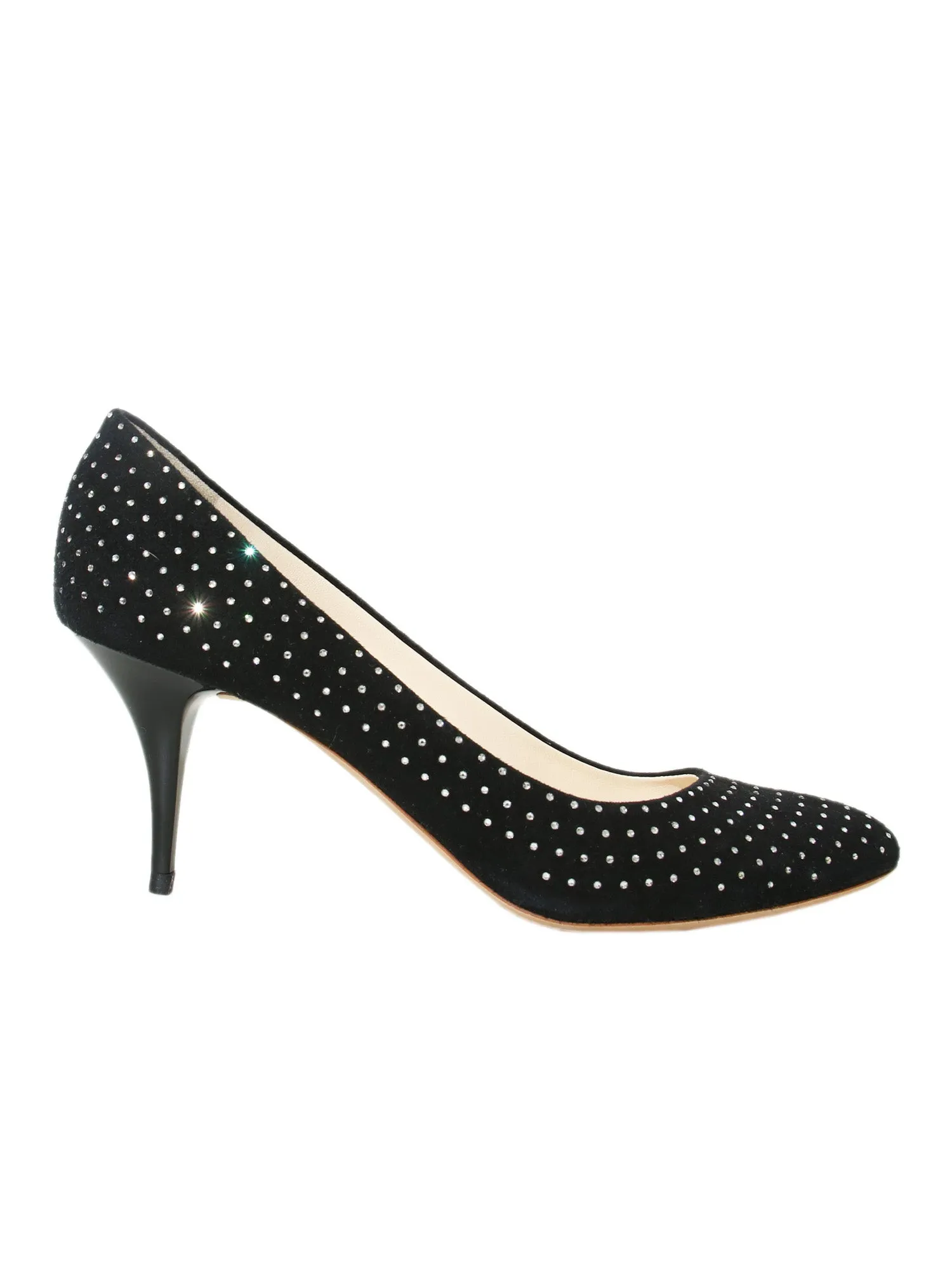 Studded Suede Pumps