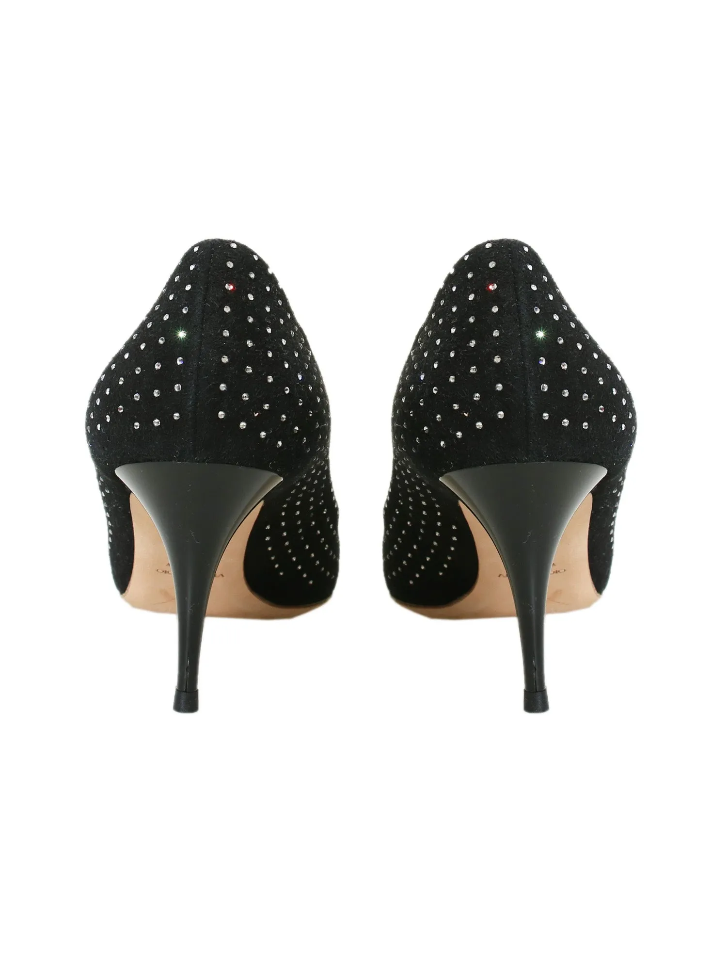 Studded Suede Pumps