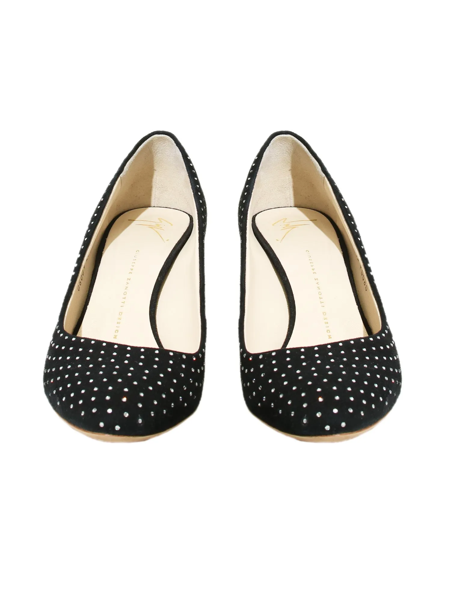Studded Suede Pumps