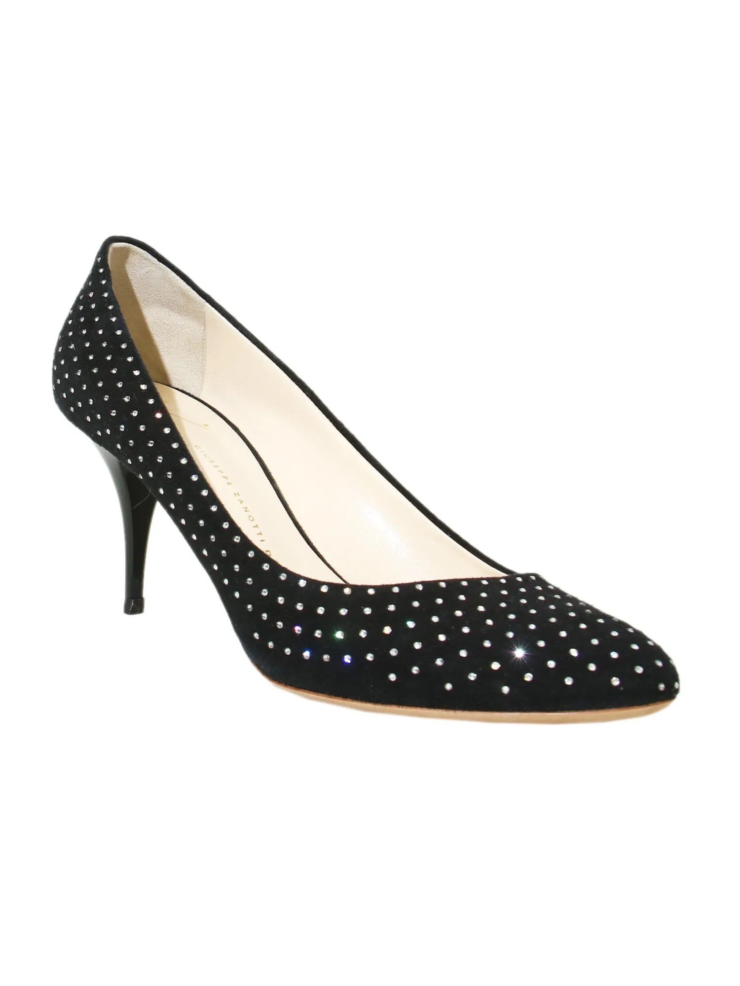 Studded Suede Pumps
