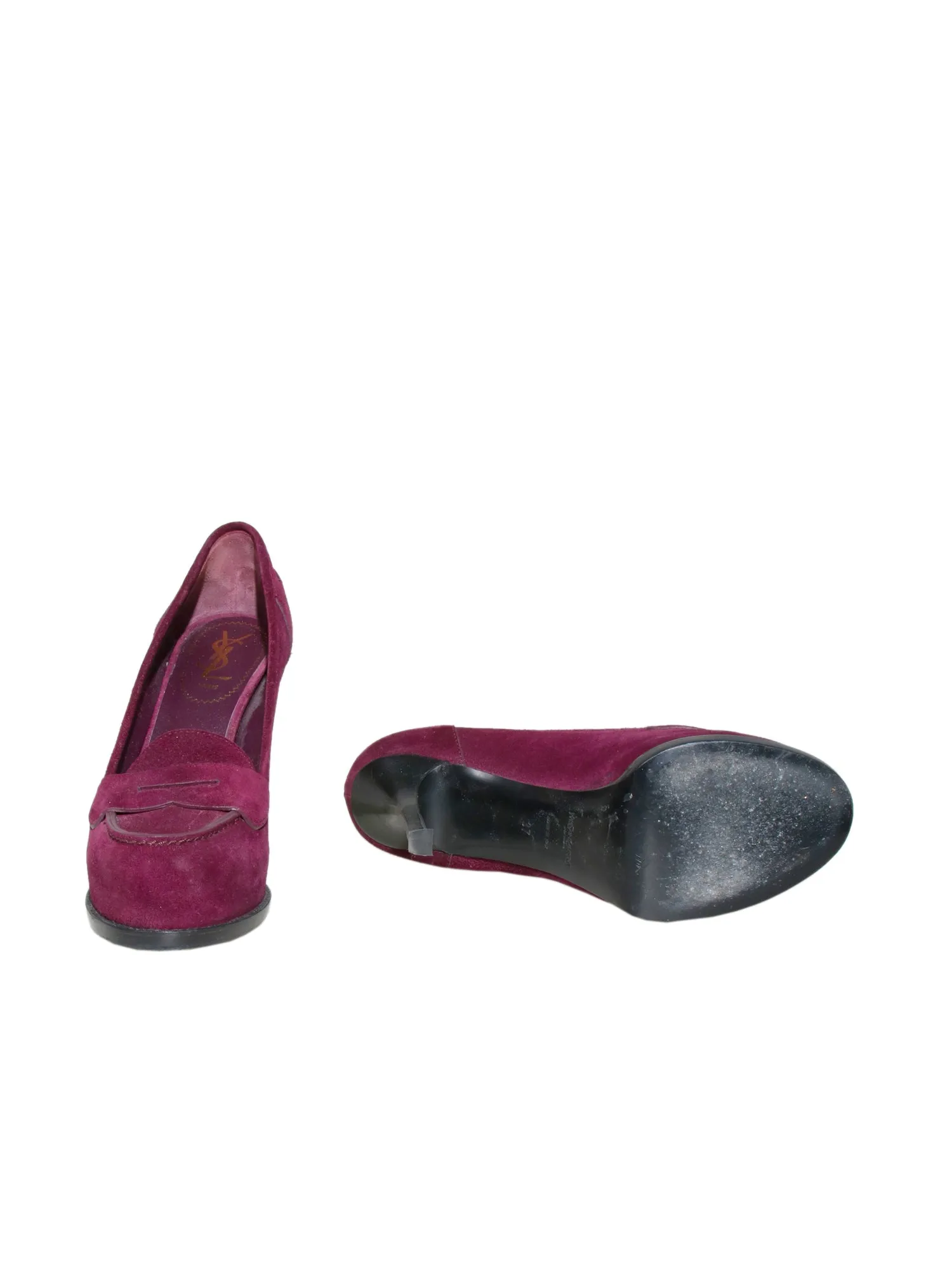Suede Loafer Pumps