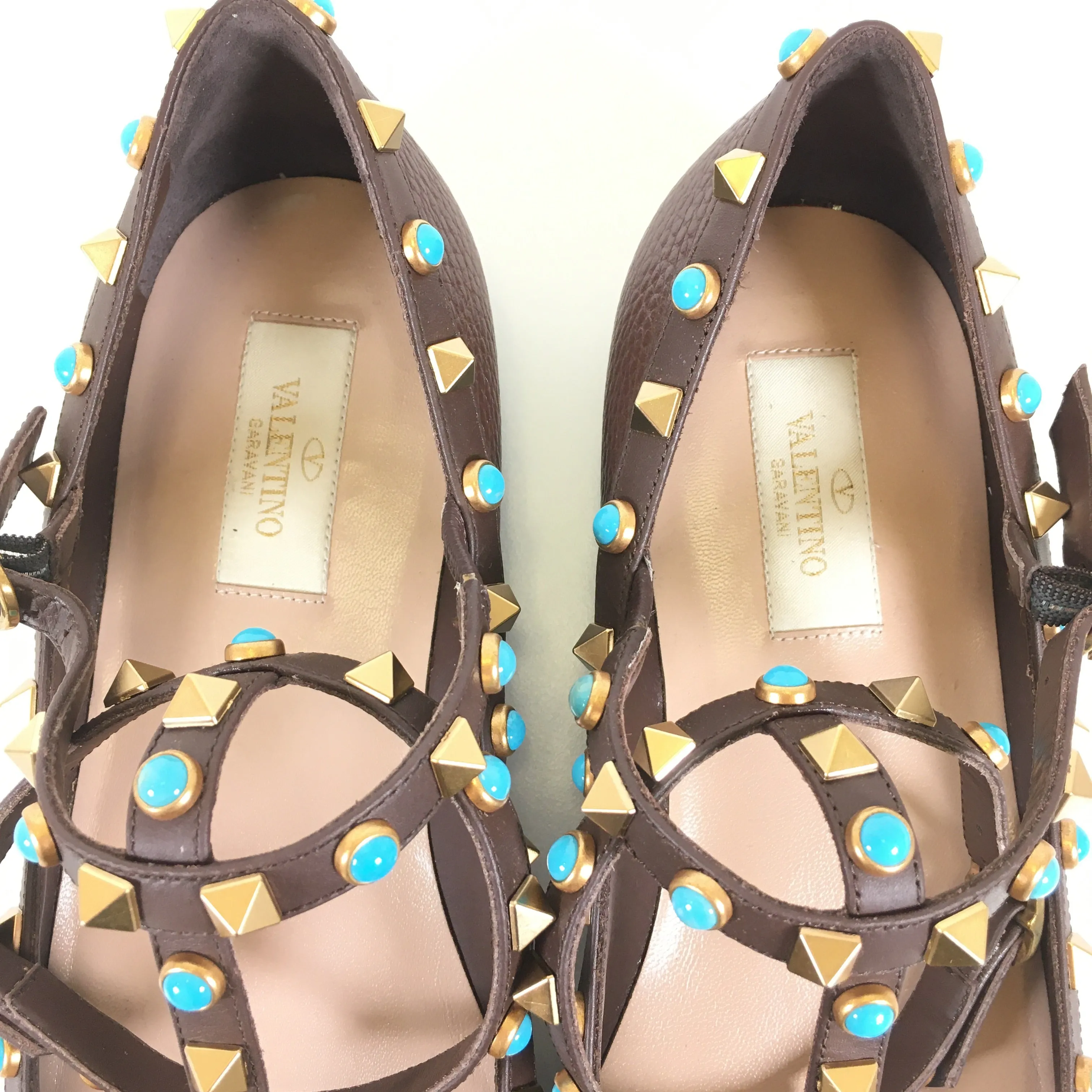 Valentino Rockstud Caged Flats