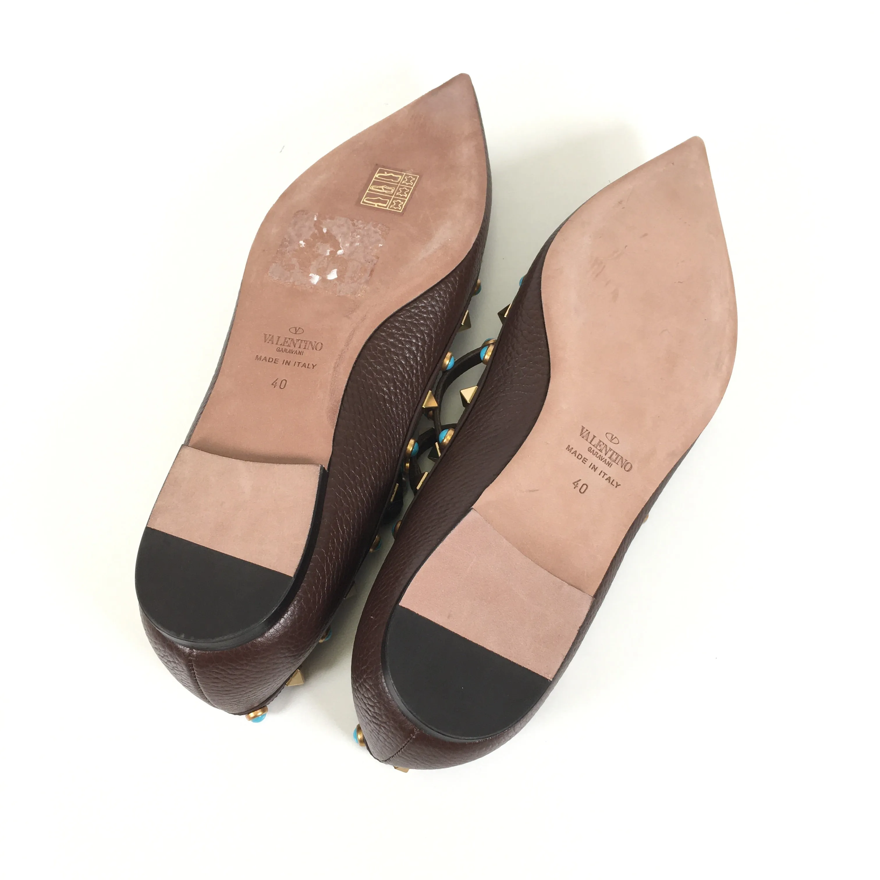Valentino Rockstud Caged Flats