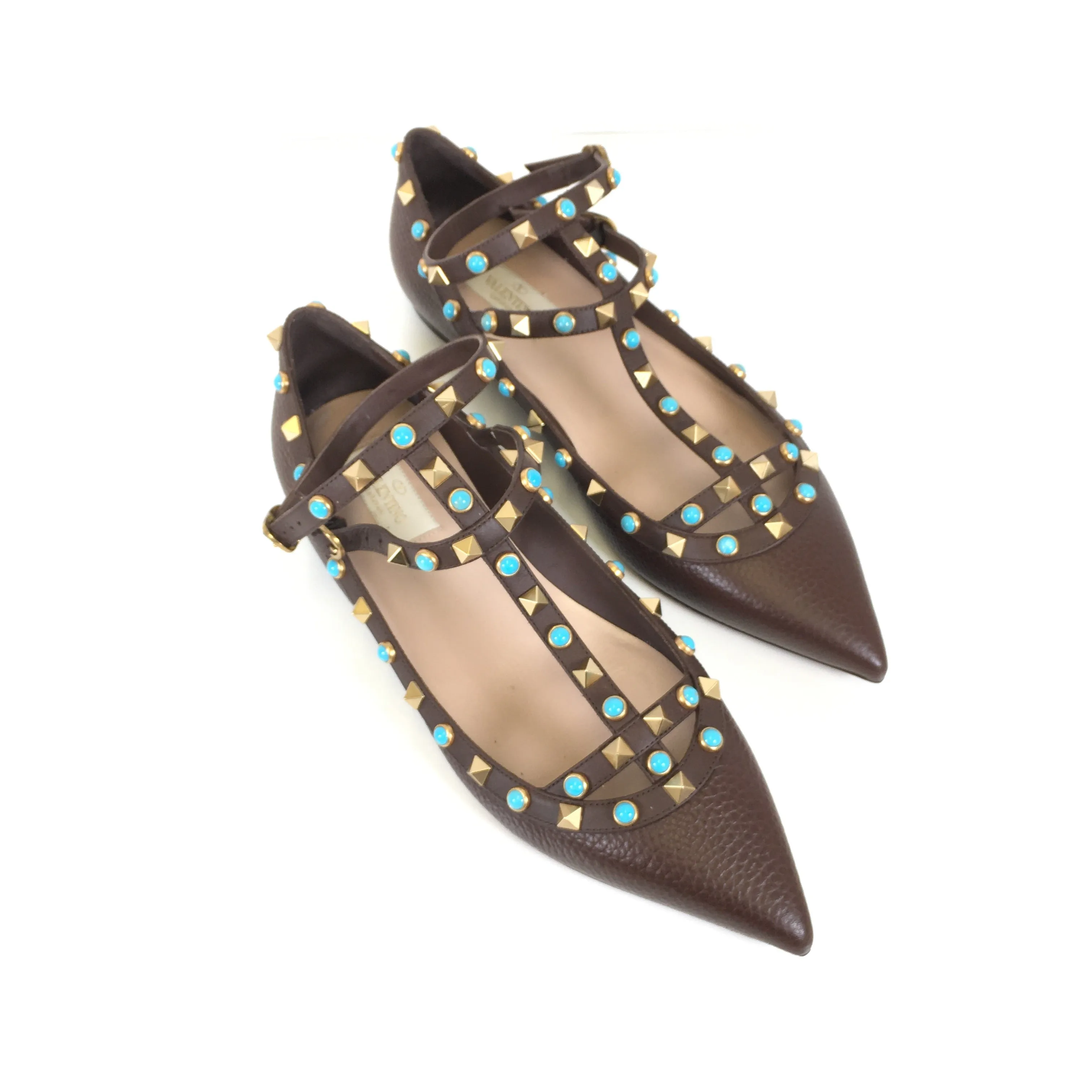 Valentino Rockstud Caged Flats