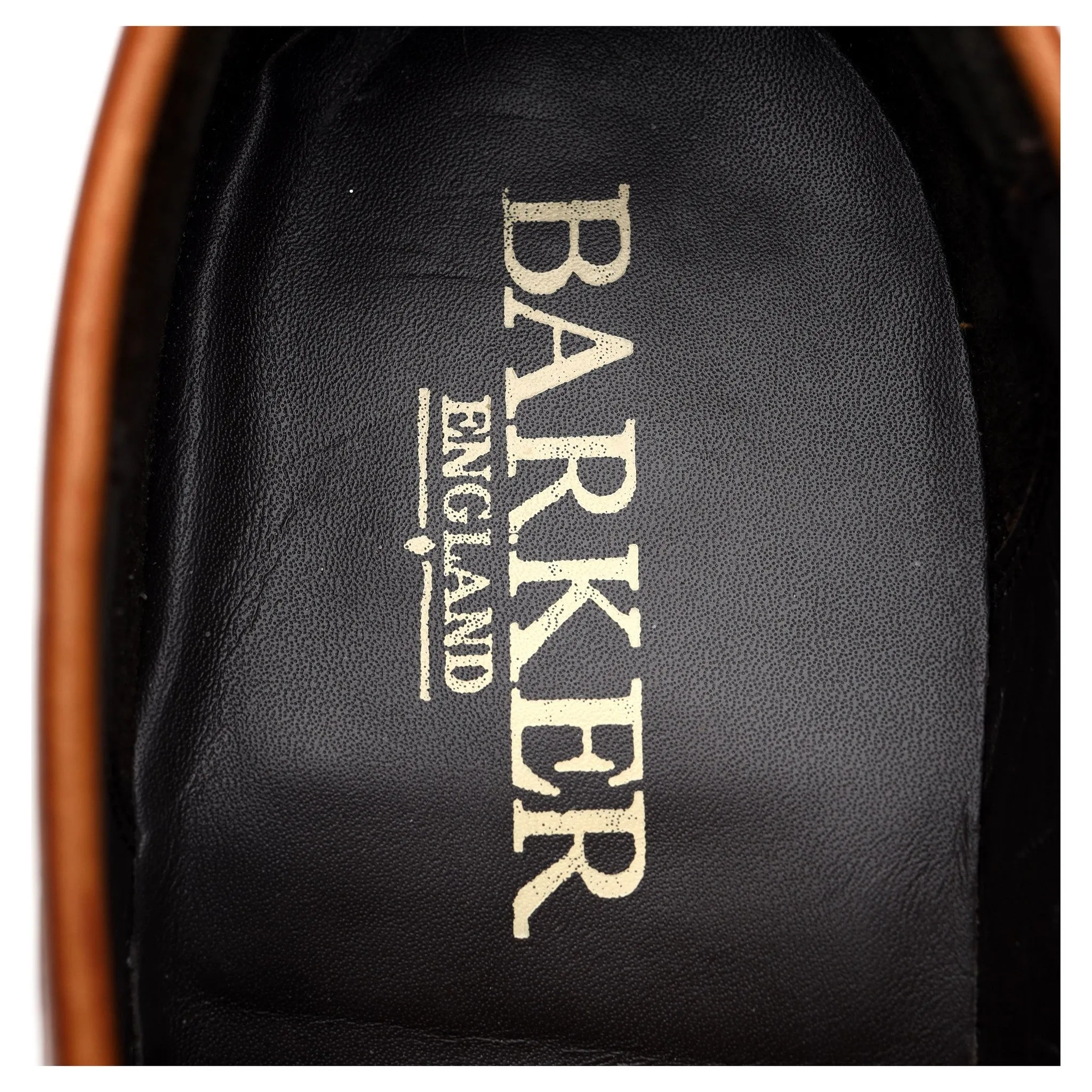 'Warner' Tan Brown Leather Loafers UK 9.5 F