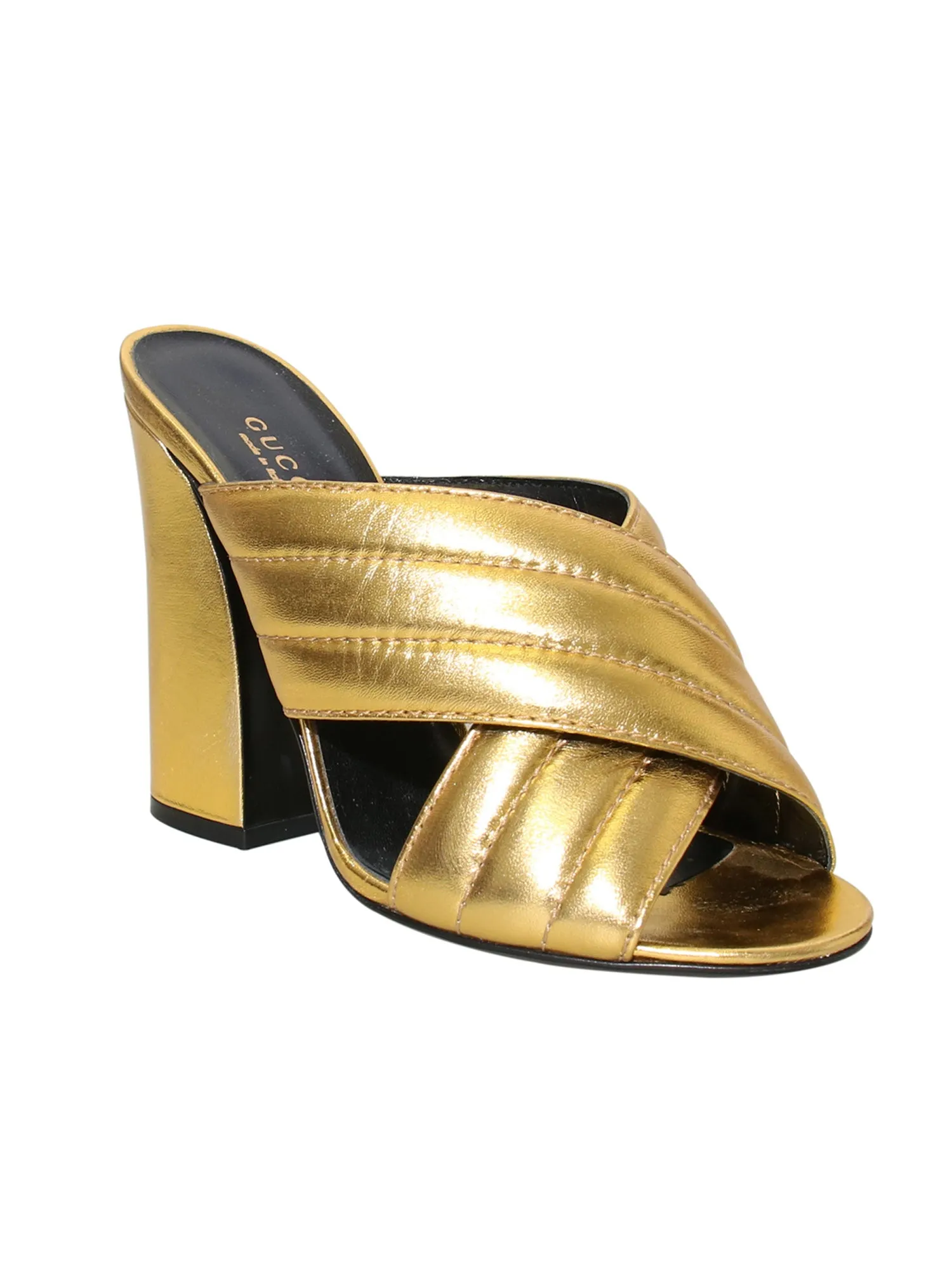 Webby Metallic Leather Sandals